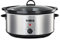 Tower T16040 Slow Cooker with 3 Heat Settings and Removable Dishwasher Safe Pot, 6.5 Litre, Stainless Steel