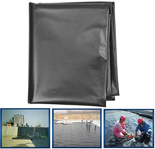 GDMING Teichfolie Durchstoßfestigkeit Plastik Tarps Zum Teich Wassergarten Wasserfall Reservoir Auslaufsicher PVC, 43 Größen (Color : Black, Size : 10x10m)