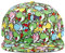 Super Mario Brothers Yoshi Snapback Cap für Herren, Allover-Print, Blau, Blau, Einheitsgröße