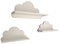 MOLILAND 3er Set Wandregal Kinderzimmer Weiß | Babyzimmer Wolkenregal für Bücher, Spielzeug, Dekoration | Regal Wolke aus Holz | Skandinavischen Stil | Schweberegal Wanddeko Ibiza- Elegance
