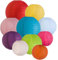 Mr Gadget Solutions® Paper Lanterns Lot de 10 lanternes chinoises rondes en papier Couleurs mélangées 20,3 x 20,3 cm