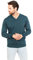 Jack Stuart - Jersey con Cuello de Pico para Hombre, 100% Algodón (Verde Pato, L)
