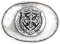 BELTINGER Gürtelschnalle Escutcheon 4,0 cm | Buckle Wechselschließe Gürtelschließe 40mm Massiv | LARP- und Mittelalter-Outfit | Silber