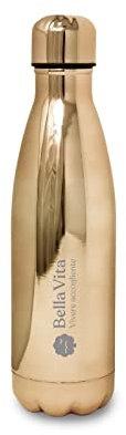 Borraccia in acciaio, colore oro cromato 500 ml