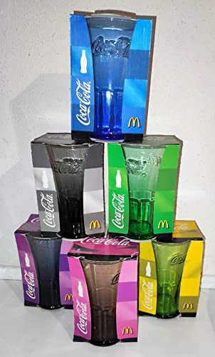 Komplettes Set 2008 / Mc Donald's/NEU/Sammelgläser/Coca-Cola/Deutschland/Glas/Gläser/Limitierte Edition / 6 Farben