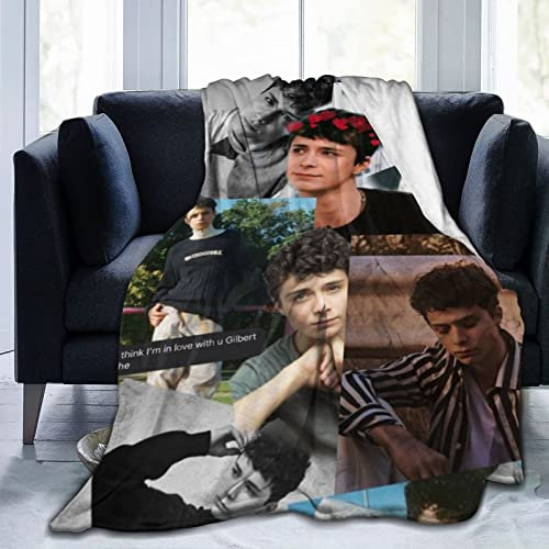 LOUJIN Lucas Schauspieler Jade Zumann, ultraweicher, leichter Flanell-Fleece-Überwurf, warme Klimaanlage, für Couch, Sofa, Bett, 125 cm x 100 cm