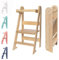 TOYBOX Montessori Kleinkind-Turm & Faltbarer Holz Tritthocker - Faltbare Küchenhilfe für Kleinkinder, Kinder Lernen & Steh-Möbel