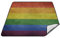 YOUJUNER Picknickdecke 200 x 200 cm Vintage LGBT Design Große Picknickmatte Wasserdichte Stranddecke Tragbare Outdoor Teppich Camping Matte