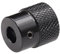 CHANCS Manivelle en alliage d'aluminium 20mm OD 8mm Alésage Manivelle moletée noire pour la poignée de la plate-forme de déplacement des glissières