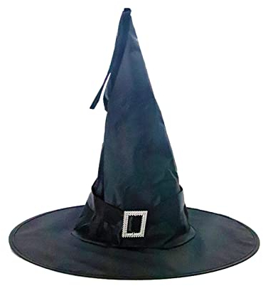 Halloween Party Dekoration Hut Maskenball Hexenhut Hexenhut Hexenhut Rattan Blumentopf (Black, A)