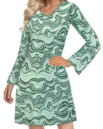Fulidngzg 2023 2 Stück Hippie Kostüm Damen Set,60 er 70er Jahre Bekleidung Hippie Frau, Kleid Disco Outfit Faschingskostüm Mädchen für Karneval Party