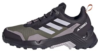 adidas Women's Eastrail 2.0 RAIN.RDY Hiking Shoes, Olive Strata/Silver Dawn/Amber Tint, 7.5 UK