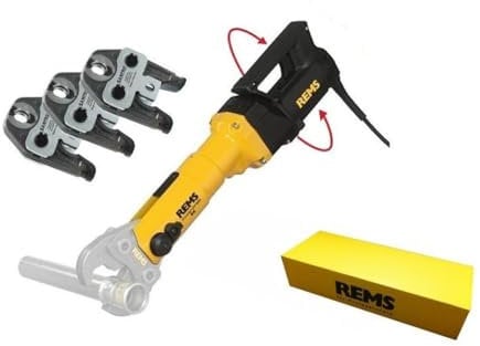 Dönges Power Press SE Radialpresse + 3 SANPRO - V - Pressbacken 15, 22, 28, Details zur Pressmaschine:, Elektrische Radialpresse zur Herstellung von Pressverbindungen D 10-108 mm.