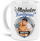 Tassendruck Hunde-Tasse mit Foto Allerbester Hundepapa - Persönliches Geschenk für Hundefreunde zum Geburtstag | Personalisiertes Geschenk, 300 ml, Weiß