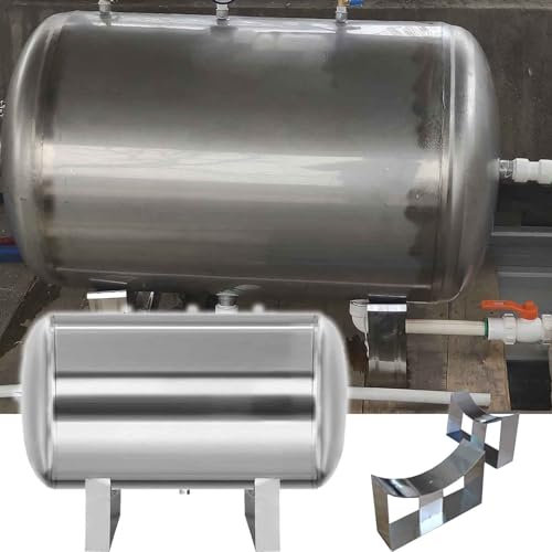 Vaso de expansión 100 160 200 250 300 500 L Tanque de presión horizontal grande de agua de pozo, agua de acero inoxidable Vejiga de almacenamiento del tanque de presión, kit de instalación (Size : 30