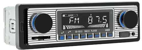Single Din Car Stereo with Bluetooth,Car Radio with Handsfree Calling,FM Car Radio/USB/SD/AUX Port, Car Mp3 Player,Voice Control,Remote Control
