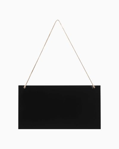 QLEUIFT Tableau Noir de Craie Décoratif - Planche Murale d'Écriture pour Enfants et Signes de Mariage Rustique (21 * 30 cm)