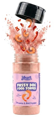 YEARS Dog Food Toppers for Fussy Eaters - Prawn Cocktail Grain Free | 100% Natural Meal Enhancer For Fussy Eaters. 50% Real Prawn, No Preservatives. Sprinkle On Or Mix Into A Hydrating Gravy.