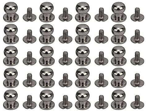 Kit de remaches de cuero,Remaches for botón de cuero,Remaches de cobre, cabeza redonda, pezón, bolsa de uñas, zapatos