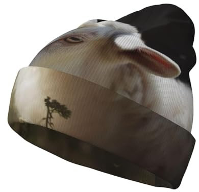 WAFICAC Schafmütze für Männer und Frauen, Strickmütze, Wintermütze, Cuffed Beanie, Cap, Totenkopfmütze, Uhrenmütze