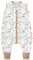 Chilsuessy Baby Sommerschlafsack mit Füßen 0.5 Tog Kleine Kinder Schlafsack mit Beinen Unwattiert 100% Baumwolle Schlafstrampler für Jungen und Mädchen, Pilzkaninchen, 80cm/Baby Höhe 90-100cm
