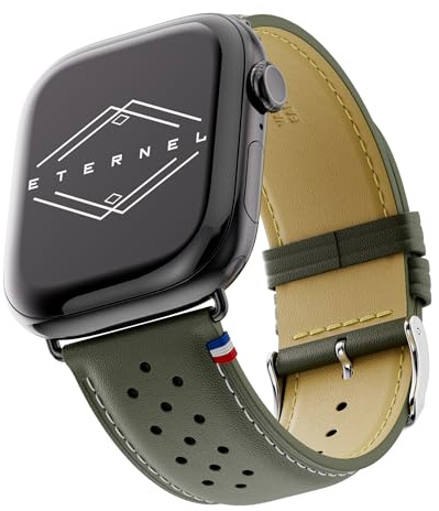 Eternel - Roadster Bracelet emblématique - Compatible toutes Apple Watch - Toutes tailles - Fait main en France - Tannage végétal