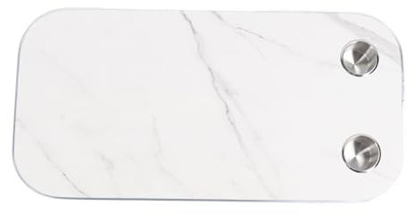 MasYosh Piano Tavolo per, 800x400 Mm, Compensato Multistrato Spesso 20 Mm con Bordo in Lega di Alluminio e 2 Portabicchieri in Acciaio Inossidabile, con Piastra di Transizione da 175