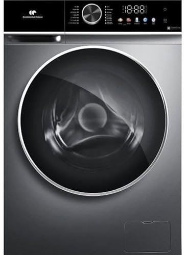 Lave-linge séchant - CONTINENTAL EDISON - CELS106S - 10kg / 6kg - Moteur induction directe - 60 cm - 1200 trs/min - Silver