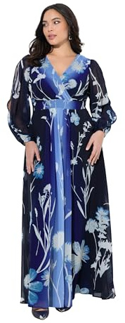 Ulla Popken Damen Midikleid