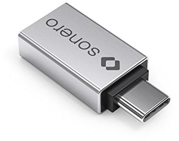 Sonero USB-Adapter (USB-C Stecker auf USB-A Buchse) alu/silber
