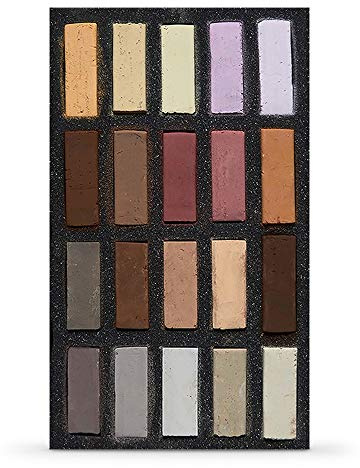 Art Spectrum : Extra Soft Square Pastel : Set of 20 : Skintones