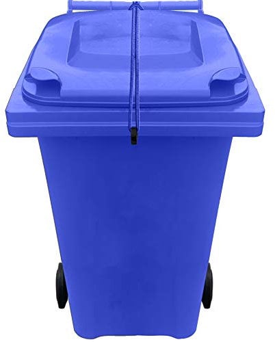 Wheelie Bin Strap Lid Lock - No Drilling - Secure Contents from Spilling - Stop Wind or Vandals Tipping - Easy Fitting (Single bin Pack)