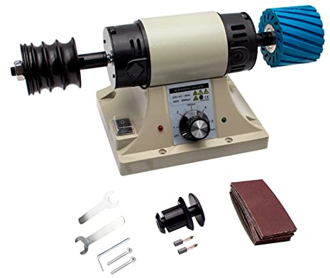 Toplionace 220V Leder Polier Poliermaschine, Leder Kantenschleifmaschine 0-8000U/min (ohne Flexiblen Wellengriff)