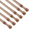 KXLife Gardinenstange mit Federspannung, 40,6–71,1 cm, Spannstangen ohne Bohren, für Fenster, Schrankstangen, Eiche, 6 Stück