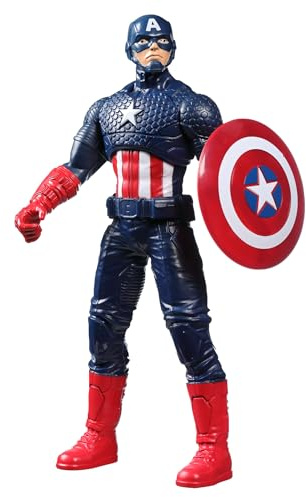 Marvel Avengers Captain America Action-Figur, 24 cm große Figur im Design zu den Comics, für Kids ab 4 Jahren