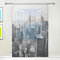 RXYY Voile-Vorhang für Fenster, durchsichtig, New York City, schwarz und weiß, Paneele, Küche, Wohnzimmer, Dekoration, Schlafzimmer, Tür, Büro, 140 x 198 cm, 1 Stück