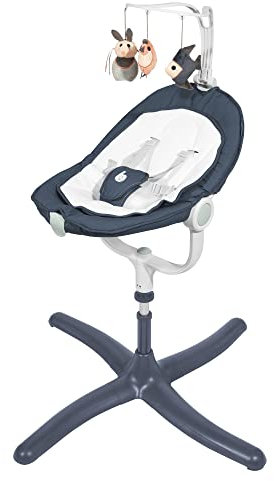 Babymoov Babywippe Swoon Air – 5-fach höhenverstellbar, 360° rotierbar, einstellbare Sitz-/Liegefläche