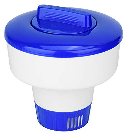 Distributeur de Chlore Flottant pour Piscine – Porte-Comprimés de Brome pour Spa – Contrôle Optimal de Libération – ABS Résistant – Piscine Creuse, Hors Sol & Jacuzzi