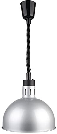 Buffalo DY461 Hitzeschirm, einziehbar, kuppelförmig, Silber-Finish, 250 W