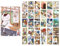 30 Stück 1 Set japanische Literatur und Kunst frisch und Wind Postkarte, niedliche Cartoon, handgezeichnete Karte, Literarische Grußkarten, Segens-Nachrichten, Postkarte, Box (süße Katze)