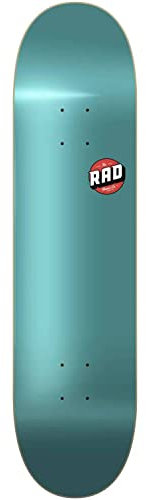 RAD Unisex – Erwachsene Blank Logo Skateboard, Petrol, 7.75