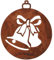 Rostikal Edelrost Hängedeko Glocken 7 cm Rost Deko Christbaumschmuck Zimmer Deko Garten