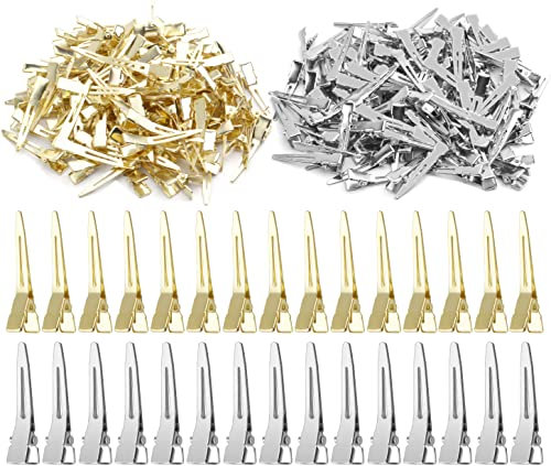 HUAZIZ 100 Stück Alligator Haarspangen Haar Clips Krokodilklemmen fürs Haarstyling 45mm Ideal für die Frisur und andere Haarschmuckteile aber auch prima zum Basteln