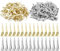 HUAZIZ 100 Pinces à Cheveux en Métal,4.5cm Pinces à Cheveux Duck Bill, Pinces à Alligator, Clips de Coupe, Assorties de Pinces à Cheveux pour Femmes, Salon Professionnel Pinces à Cheveux