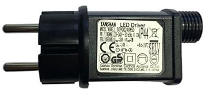 SILUMEN - Transformador LED (24 V, 9 W, IP44, multifunción, color negro
