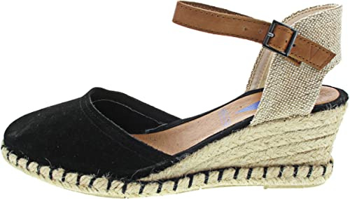 VERBENAS Wedges Malena Serraje Negro - Größe: 42