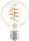 EGLO E27 Lampe, Spiral LED Glühbirne Globe, Vintage Leuchtmittel amber für Retro Beleuchtung, 4 Watt (entspricht 26 Watt), 270 Lumen, warmweiß, 2200k, Edison Birne G80, Ø 8 cm