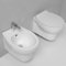 Ogomondo Sanitari Ceramica Dark SOSPESI Vaso WC Bidet Sedile