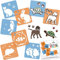 NAKLEO Schablonen Malen für Kinder, 8 Stück Set 15x15cm Haustiere, Kinder Kreatives Zeichenschablonen, Kunststoff Wiederverwendbar Malschablone DIY Handwerk, Papier Wand Holz Stoff
