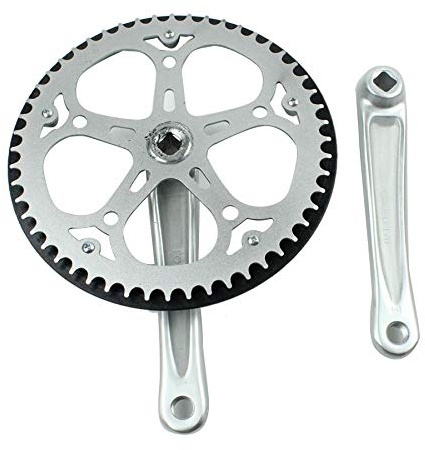 Yaootely Faltbare Fahrrad Kurbel Garnitur 52T Vier Kant Loch 170Mm Kurbel Garnitur Fahrrad Kurbel Garnitur